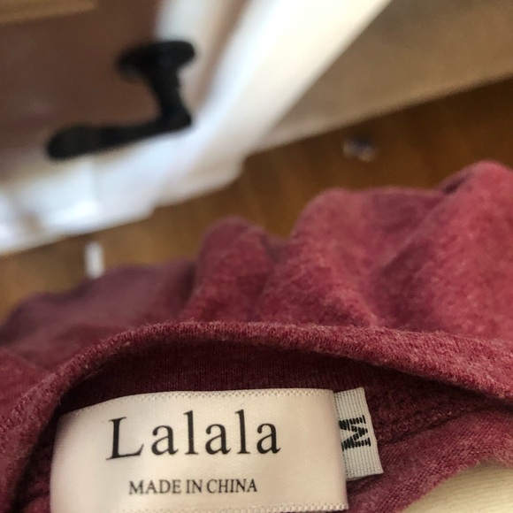 Alala Burgundy Long Sleeve Top - Picture 5 of 6